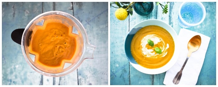 Making butternut squash - step 4 - blend Making butternut squash - step 4 - blend