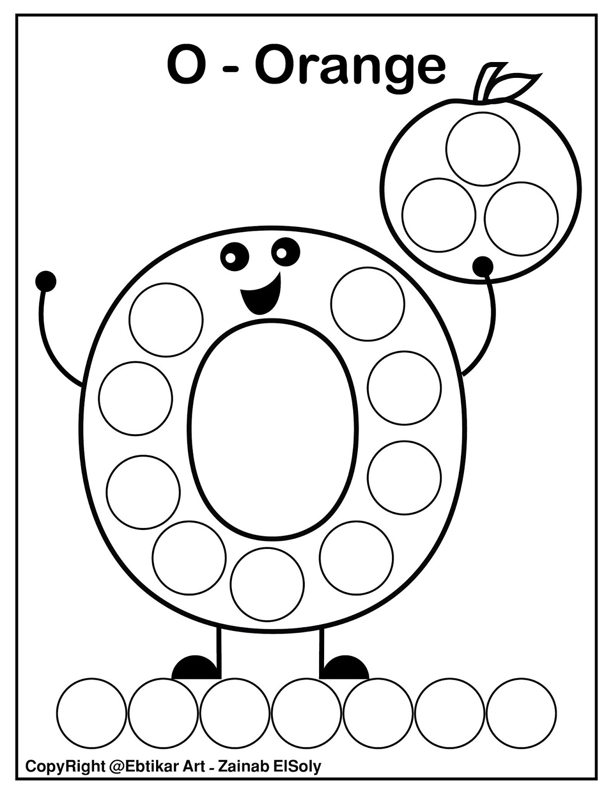 Set Of ABC Dot Marker Coloring Pages Set Of ABC Dot Marker Coloring Pages