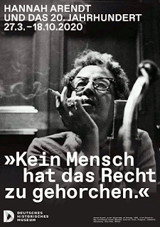 Poster to the H. Arendt exhibition in Berlin, (c) Art Resource New York Hannah Arendt Bluecher Literary Trust