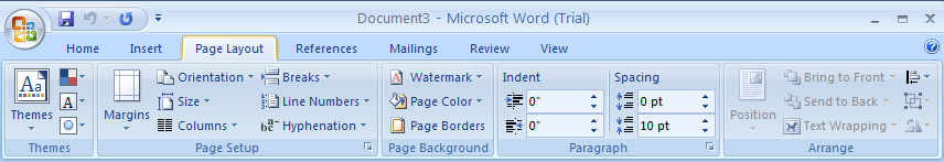 Meri Duniya Easy Notes On Ms Word 2007 In English