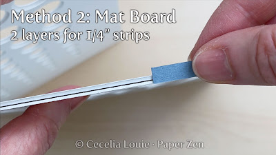 Quilling Circle Template: Method 2: Mat Board