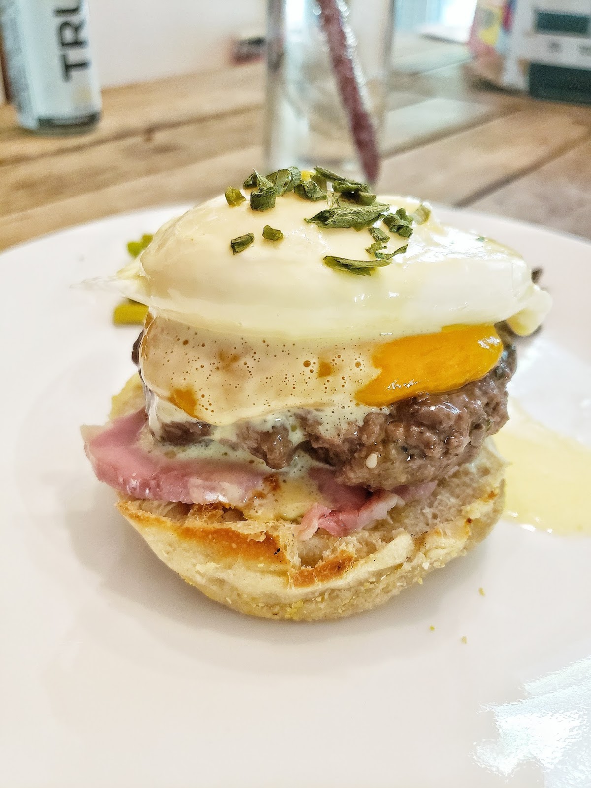 Bacon And Eggs Benedict Brunch Burger Nik Snacks BrunchWeek Nik