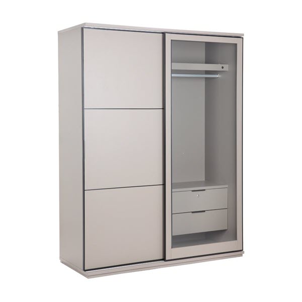 MILAN Tủ Quần Áo Cửa Trượt 160x65x210 cm Màu Olvantin