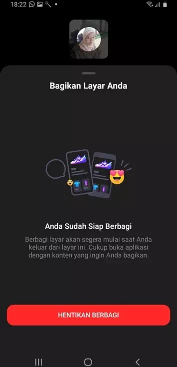 Cara Share Screen di Facebook Messenger (Android dan iOS