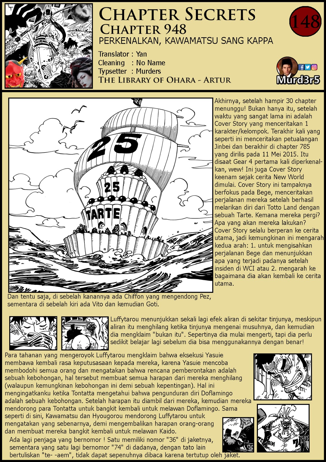 One Piece Chapter Secret 948 Bahasa Indonesia Murders The First Murderers