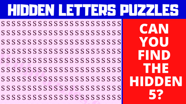 Eye Test Hidden Numbers and Letters Puzzle Challenges