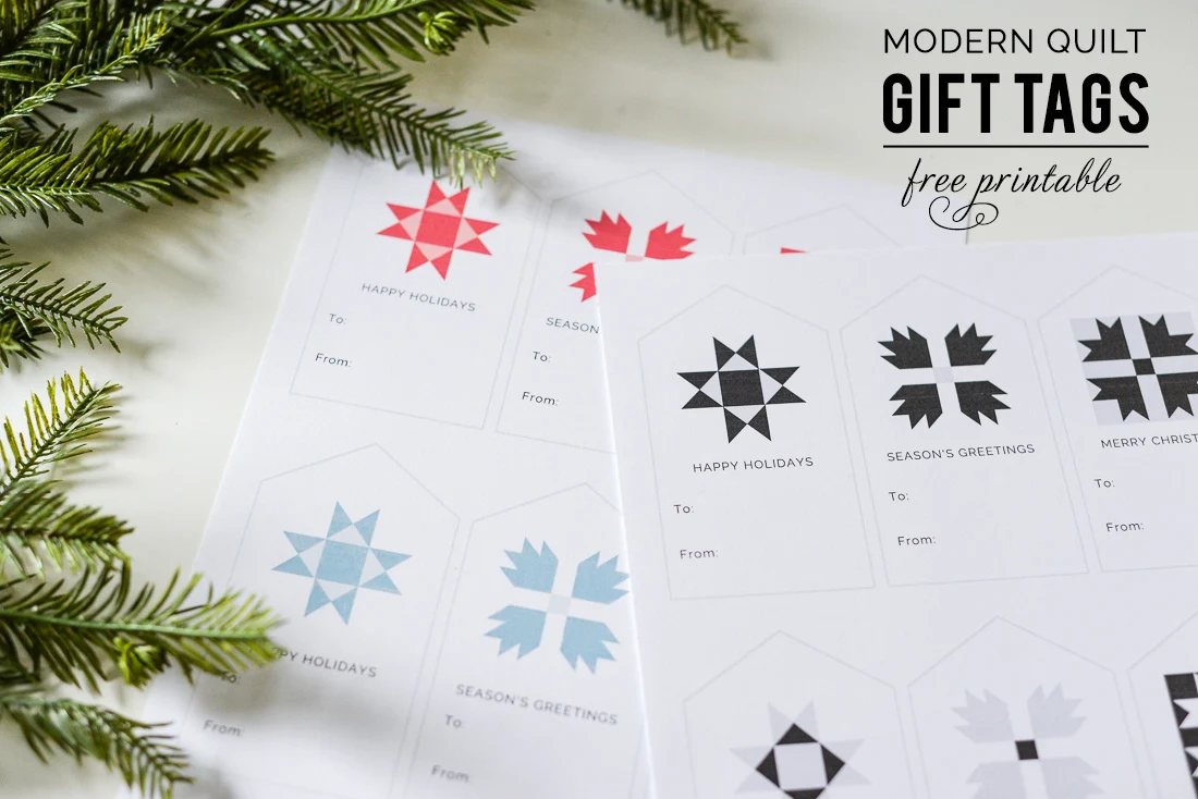 printable gift tag, modern gift tag, printable christmas gift tag