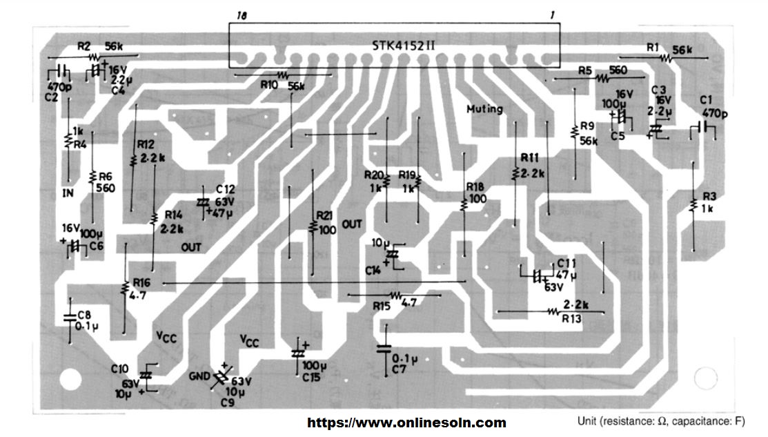 30W min 2-channel AF power amplifier | STK4152II