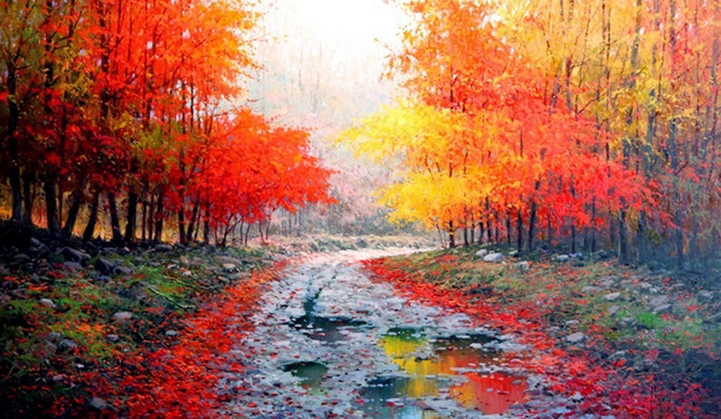 El arte es su máxima expresión Paisajes Horizontales Cuadros Pintados