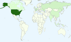 Pageviews of Politics USA Today by Countries