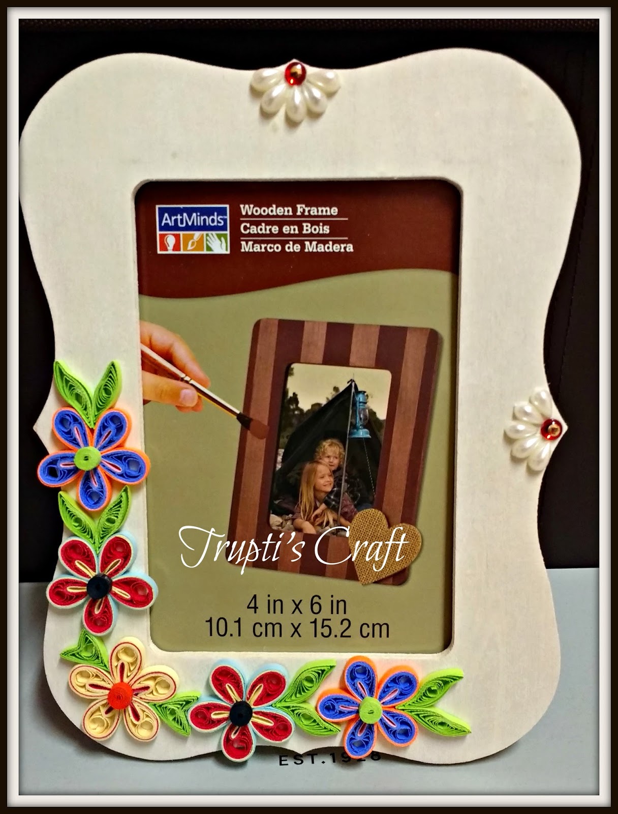 Trupti's Craft Paper Quilling Photo Frames