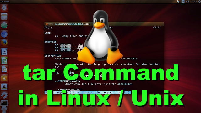 Tar Command, Unix Certification, Linux Certification, LPI Tutorial and Material