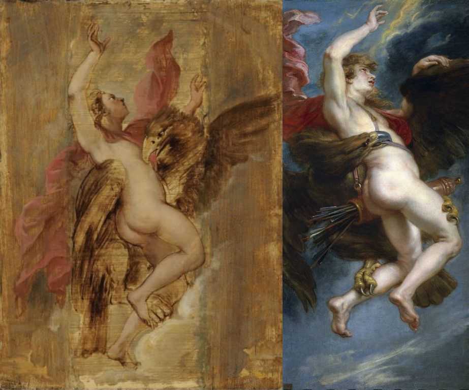 Картина рембрандта похищение ганимеда