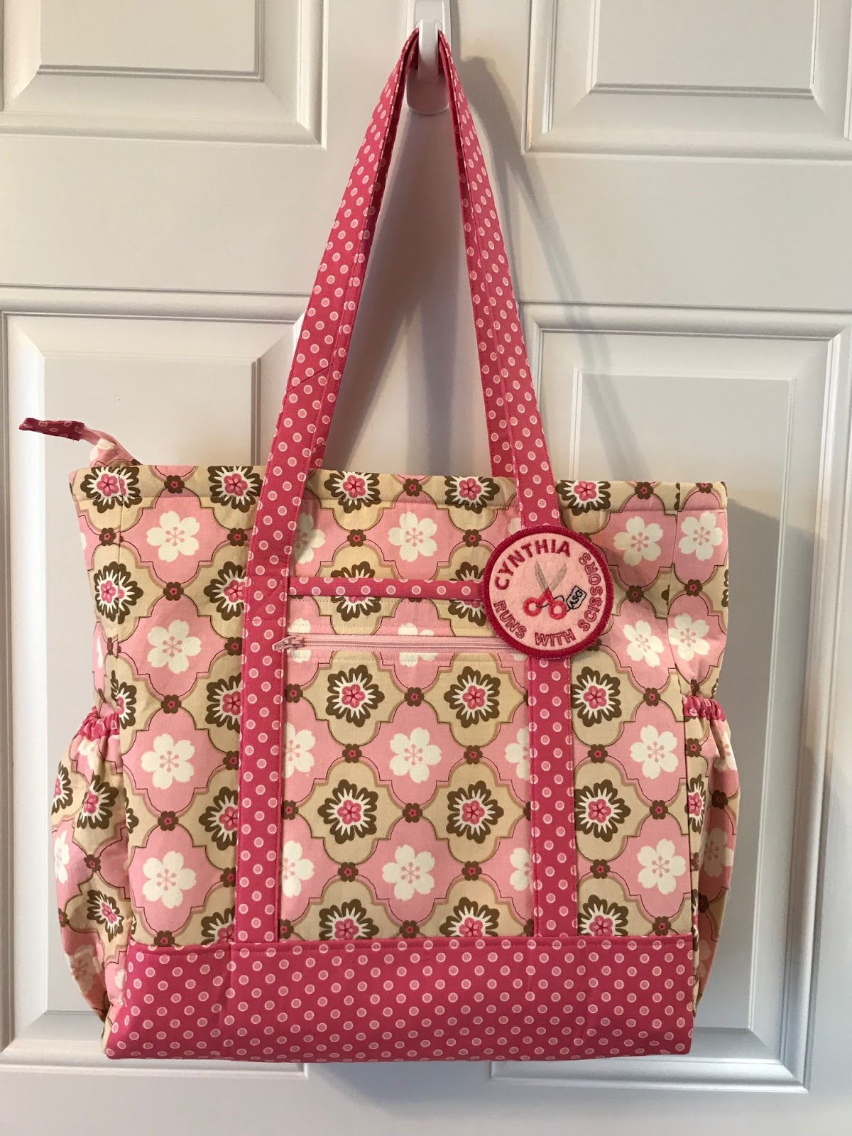 Cynthia Runs With Scissors: Pink Professional Tote Bag