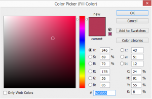 Chọn 1 màu trong Color Picker Chọn 1 màu trong Color Picker