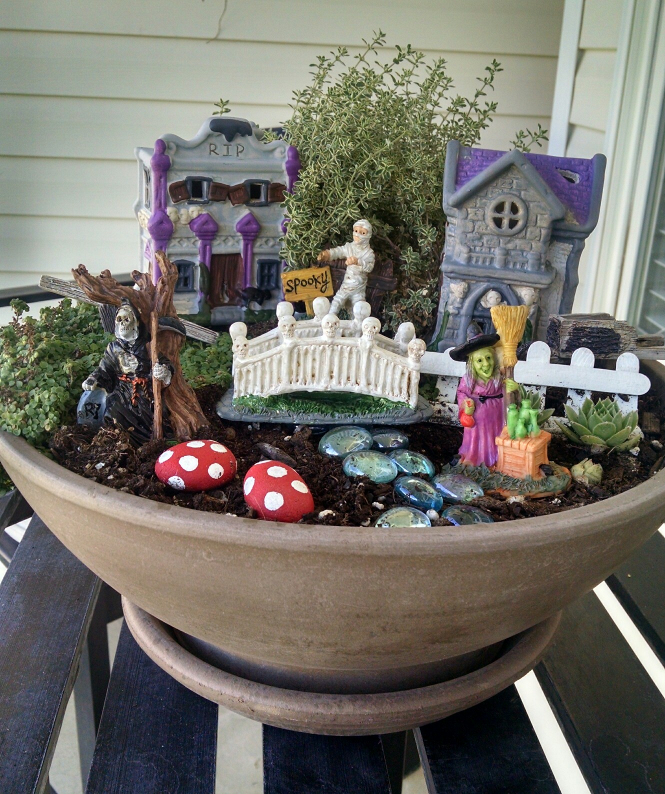 Must Run in the Family Halloween Fairy Garden