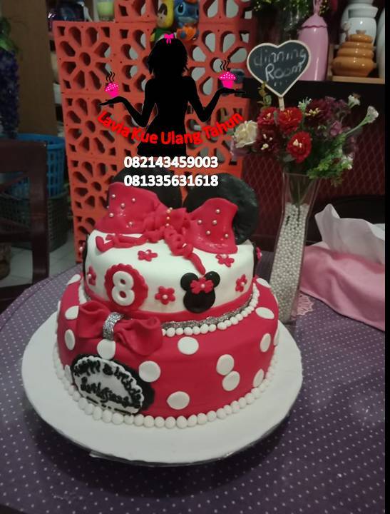 Kue Ulang Tahun Minnie Mouseminnie Mouse Birthday Cake
