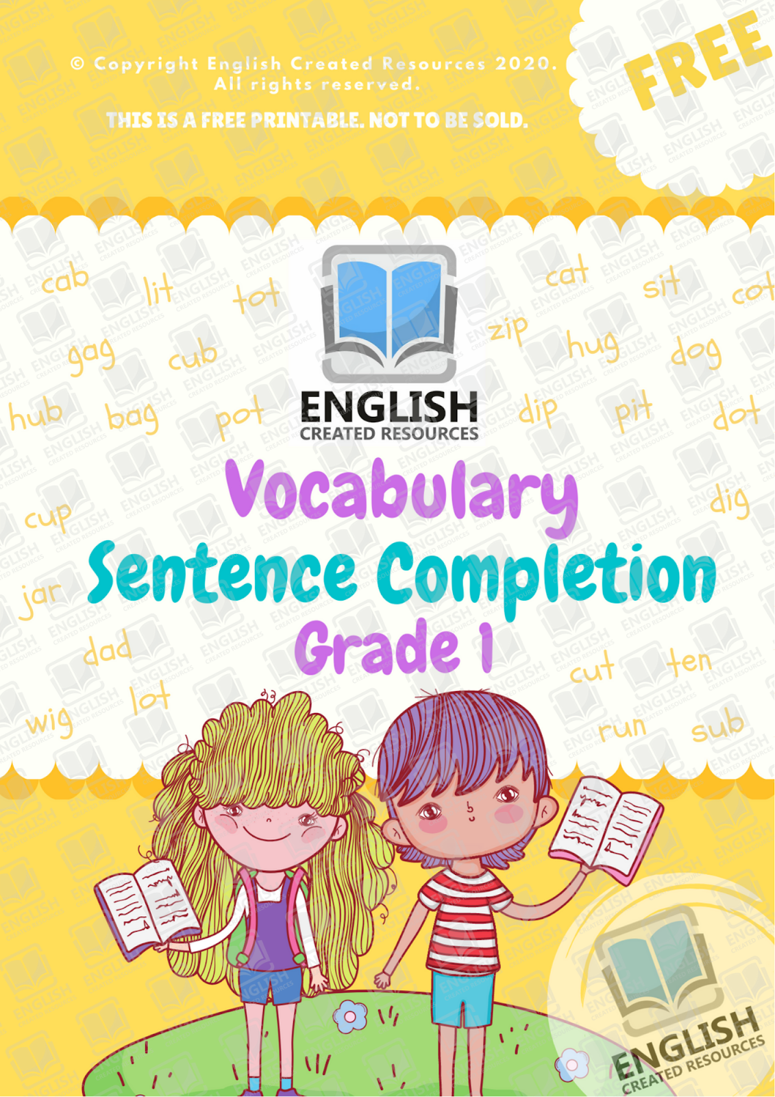 Sentence Completion Grade 1 English Created Resources