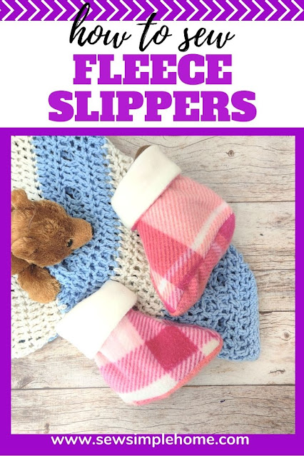 Keep those toes cozy this winter with this free slipper pattern perfect for fleece slippers.