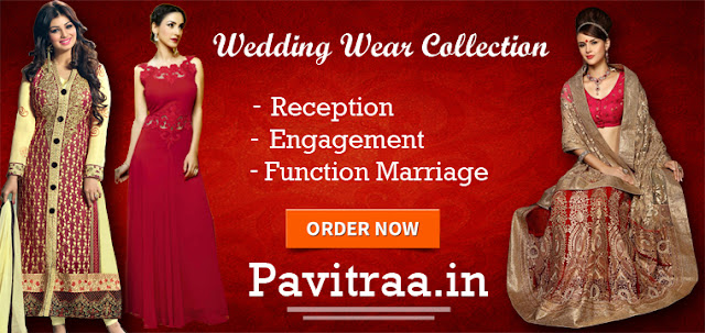 wedding party wear designer sarees and dresses collection with prices pavitraa.in