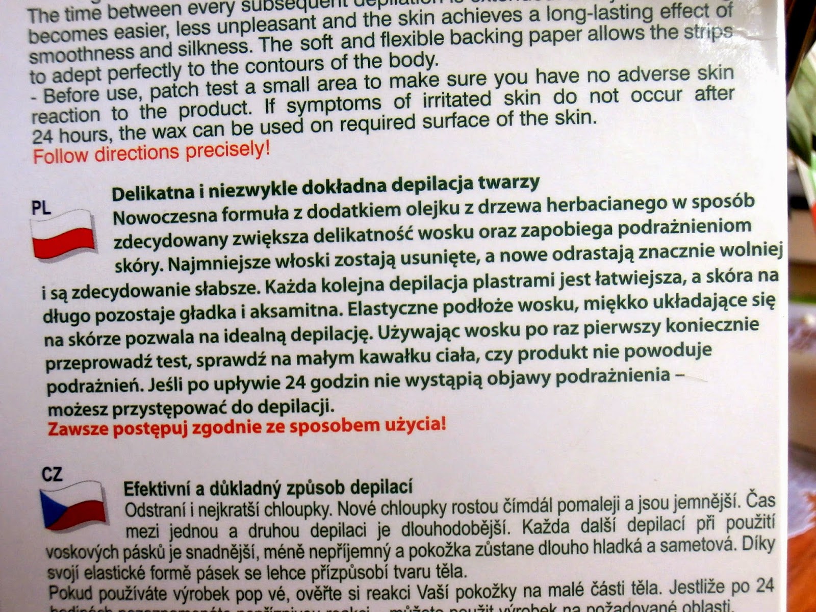 Wosk do depilacji twarzy. To co kobieta lubi najbardziej...