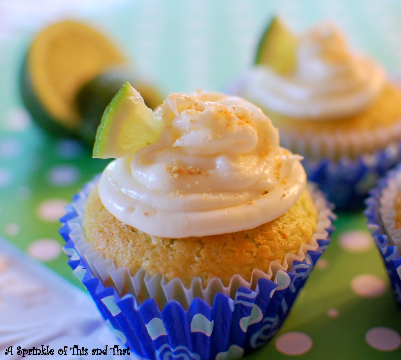 A Sprinkle of This and That Key Lime Cupcakes