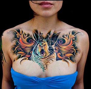 Mulheres tatuadas - tatuagem de coelho