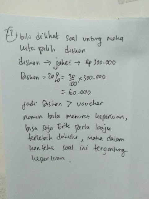 Soal dan Jawaban Ayo Kita berlatih 6.2 Aritmatika Sosial Kelas 7 - M4thguru