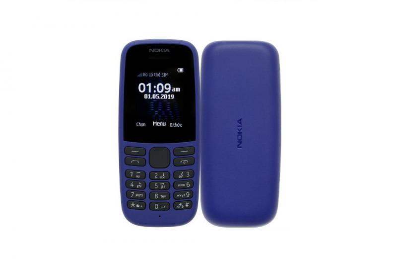 Điện thoại Nokia 105 SS Xanh 2019 – Hàng chính hãng