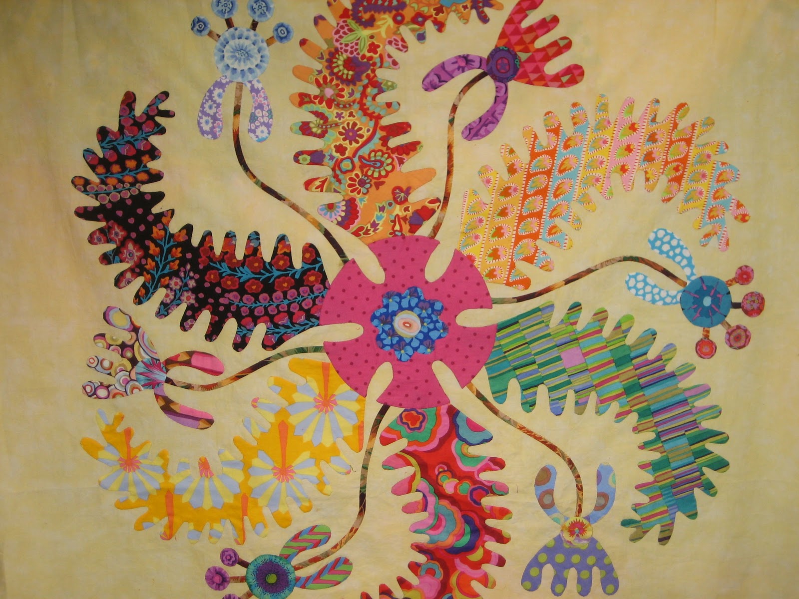 Blog along with Aunt Mary Princess Feathers From Glorious Patchwork