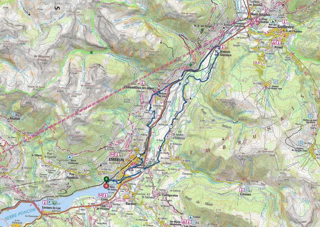 Mes randonnées Les traverses de SaintClémentsur Durance