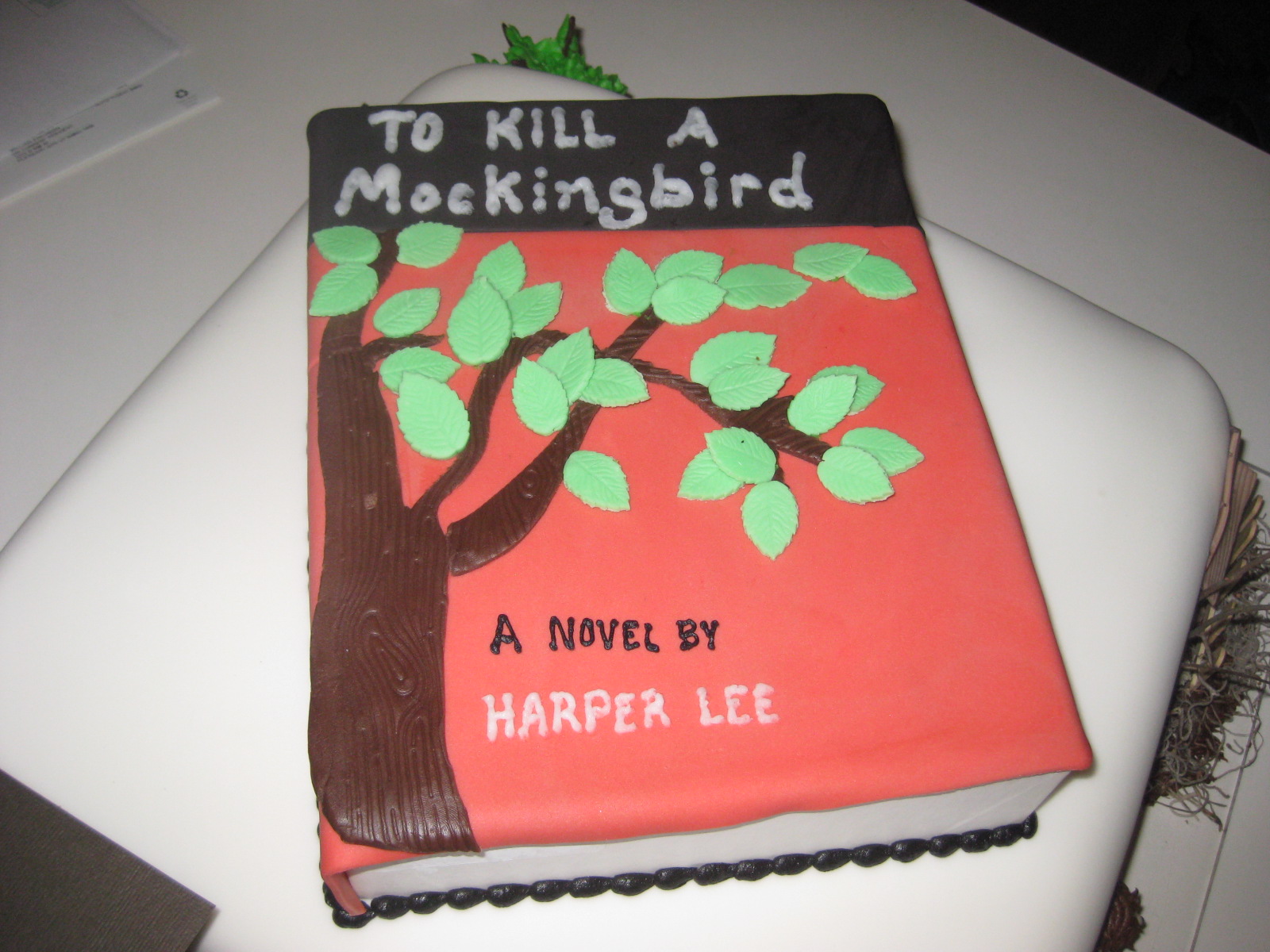 how to make a book report cake