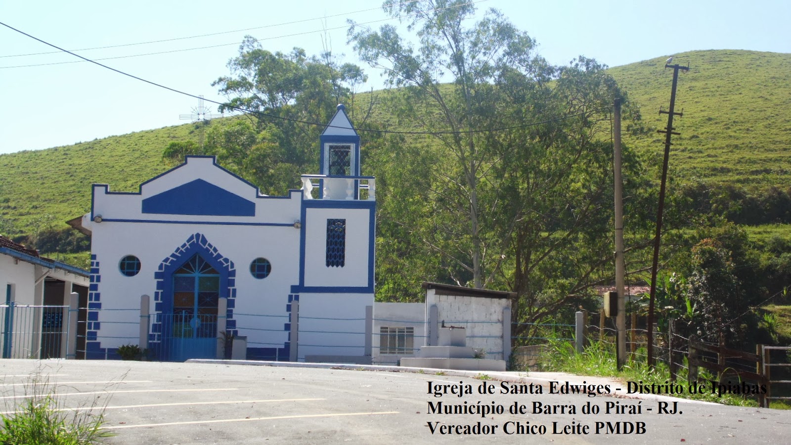 PMDB. Pavimentação da Estrada de Acesso à "Igreja de Santa Edwiges
