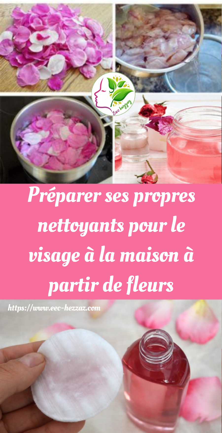 Préparer ses propres nettoyants pour le visage à la maison à partir de fleurs