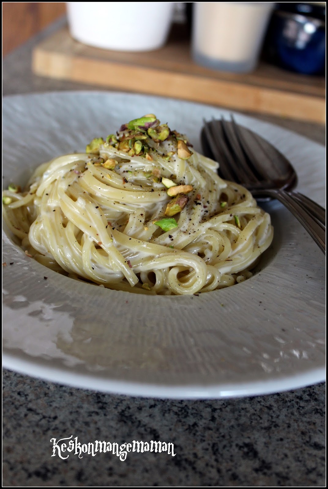 Keskonmangemaman? spaghetti et linguini sauce au et roquefort