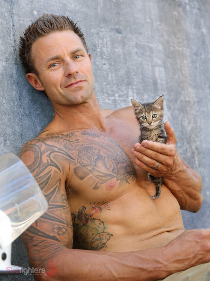 Firefighters Pose With Adorable Animals For 2019 Charity Calendar And The Pictures Are Hot! Firefighters Pose With Adorable Animals For 2019 Charity Calendar And The Pictures Are Hot!
