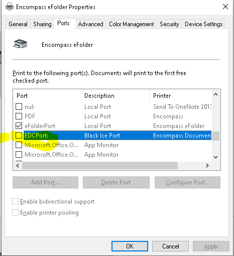 Ellie Mae Encompass Failed To Print To EFolder