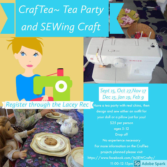 It's SEW Crafty CrafTea SEWing Craft and Tea Party Lacey NJ