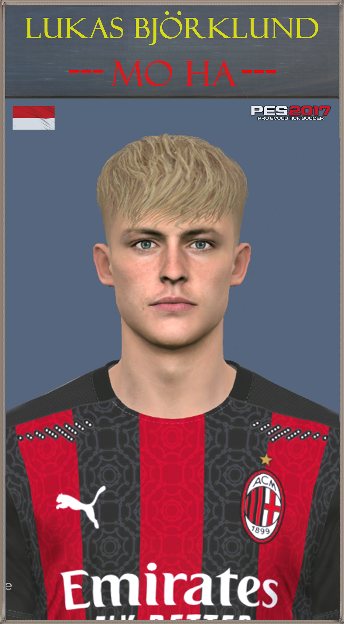 Faces By Mo Ha Pes 2017 Lukas Bjorklund Ac Milan