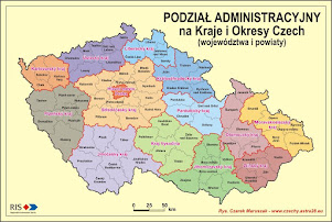 Mapa Republiki Czeskiej