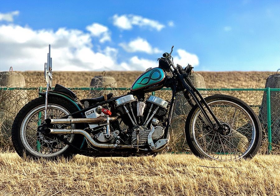Hell Kustom : Harley Davidson Panhead By Skunk Choppers