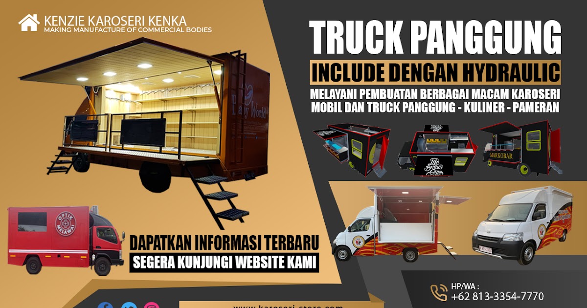 Pembuat Mobil Toko - Food Truck - Panggung \u0026gt;\u0026gt; 0813-3354-7770