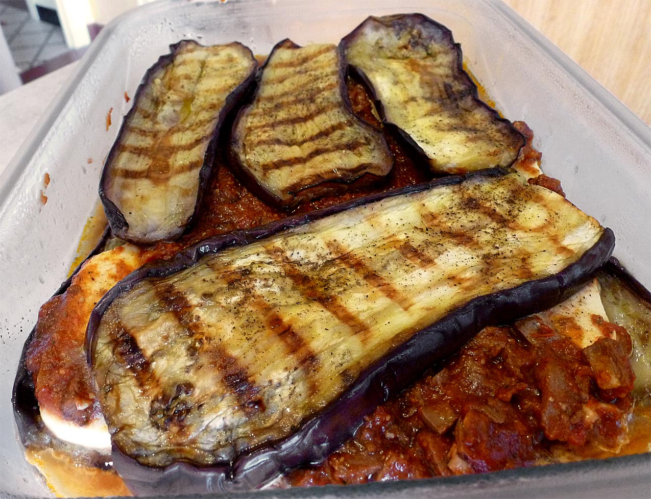 Living the life in SaintAignan Making moussaka with grilled eggplant