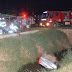 LEM: Carro capota, cai dentro de canal e deixa um morto na BR 020