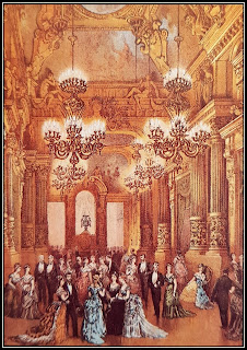 The hall of the Paris Opera full of spectators.