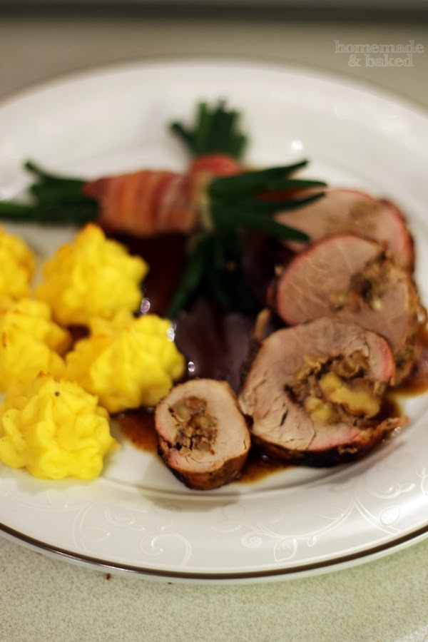 homemade and baked Food-Blog: gefülltes Schweinefilet mit Honig-Walnuss ...