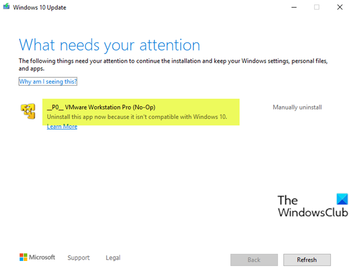 VMware Workstation Pro no se puede ejecutar en Windows 10
