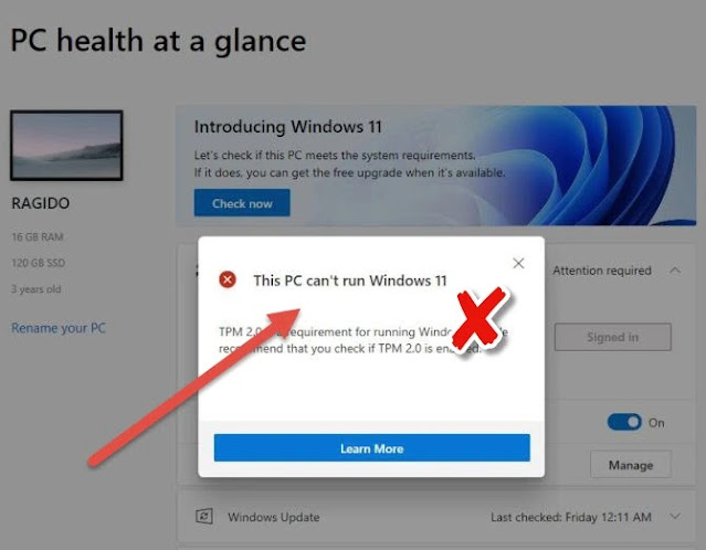 تحميل أداة  PC Health Check من مايكروسوفت