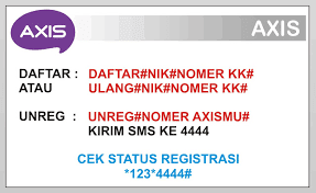 Cara Registrasi Kartu Axis 2022 - Cara1001