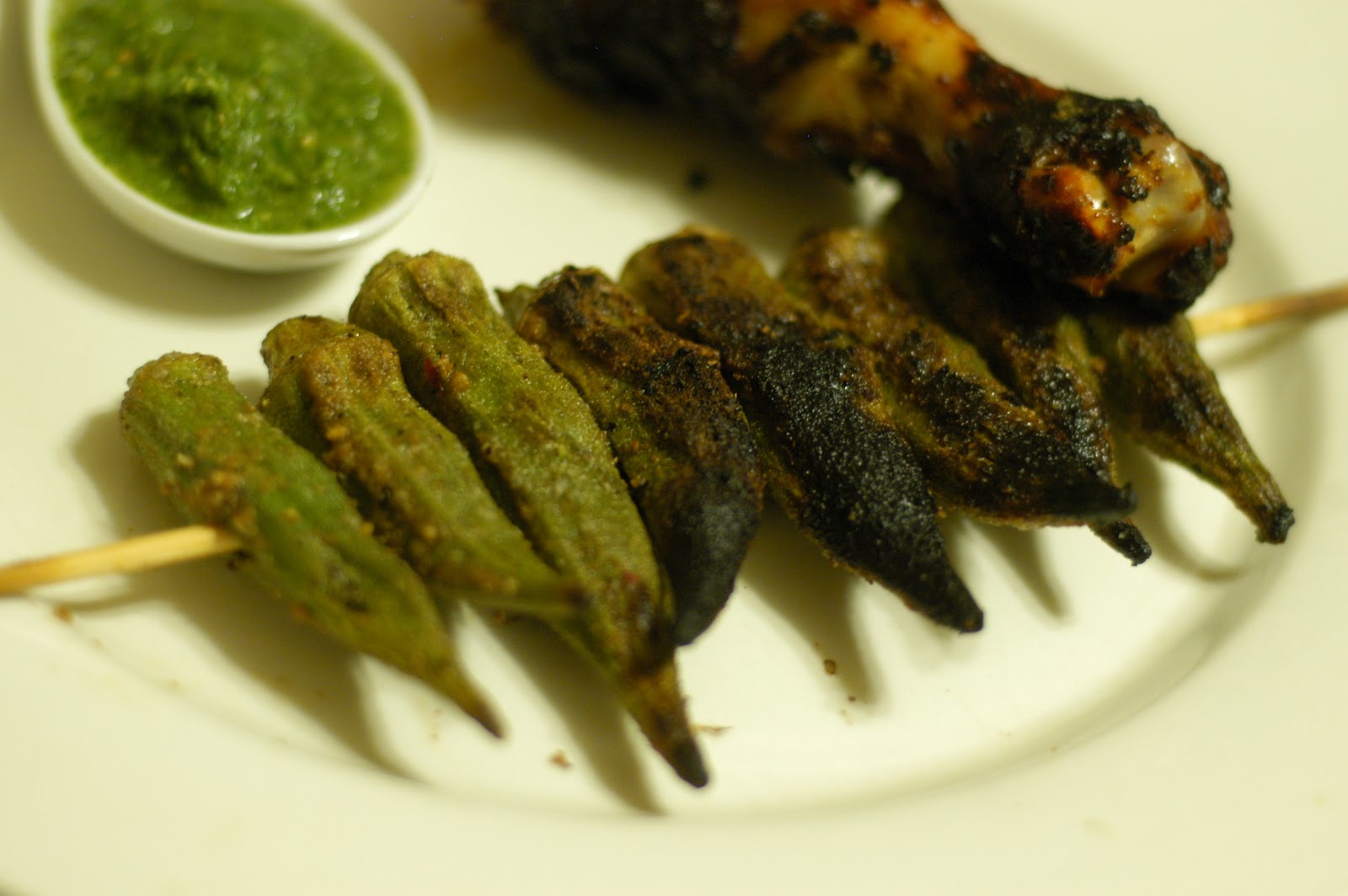 Stitches and SNPs Indian Grilled Chicken and Okra